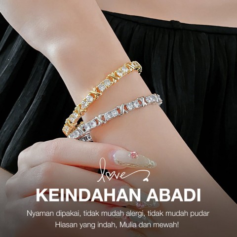 gelang zirkon mewah