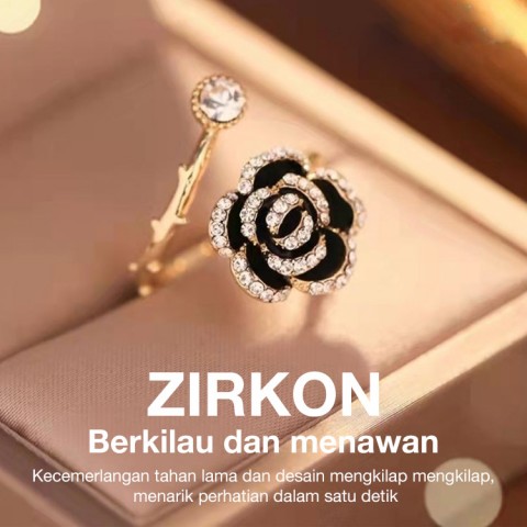 Cincin Terbuka Camellia Perancis