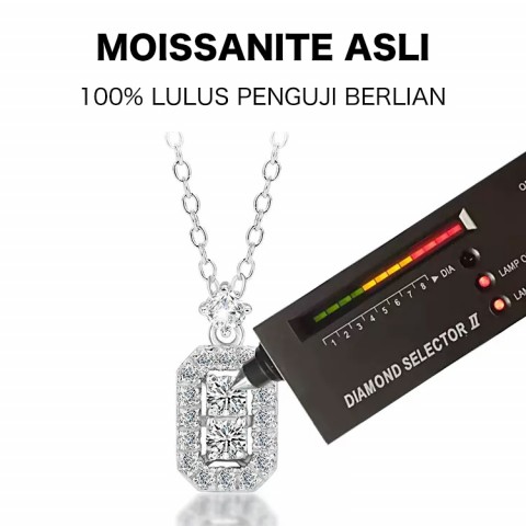 Kalung moissanite gula batu