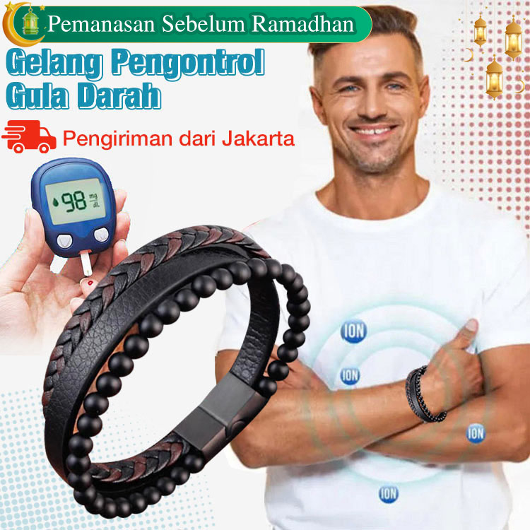 Pemanasan Sebelum Ramadhan - Yang kedua hanya 130rb - Gelang Penurun Gula Darah Terapi Magnet Unisex - Pengiriman dari Jakarta