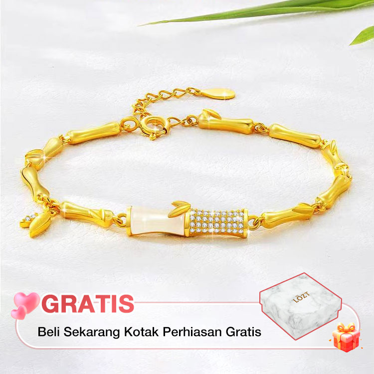 99 Diskon Super Sale - Gelang Segmen Bambu Giok Hetian - Membawa kesehatan dan keberuntungan, termasuk kotak perhiasan gratis.