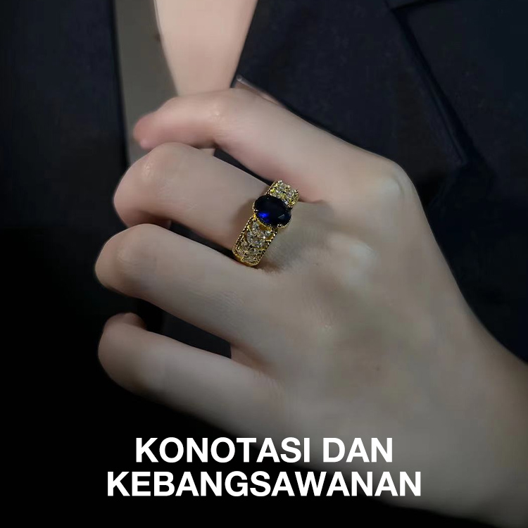 Penjualan Super 9.9 - Simbol Panen dan Harapan - Cincin Emas 18K Bentuk Bulir Gandum dengan Zirconia - Termasuk Kotak Hadiah Gratis